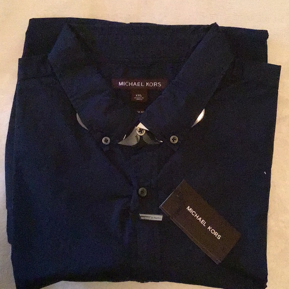 NWT Men’s Michael Kors Slim Fit Long Sleeve